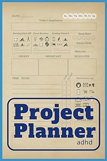 ADHD - Project Planner: ADHD-Friendly Daily To-Do Lists, Undated Productivity Notepad for Adults (Men & Women)