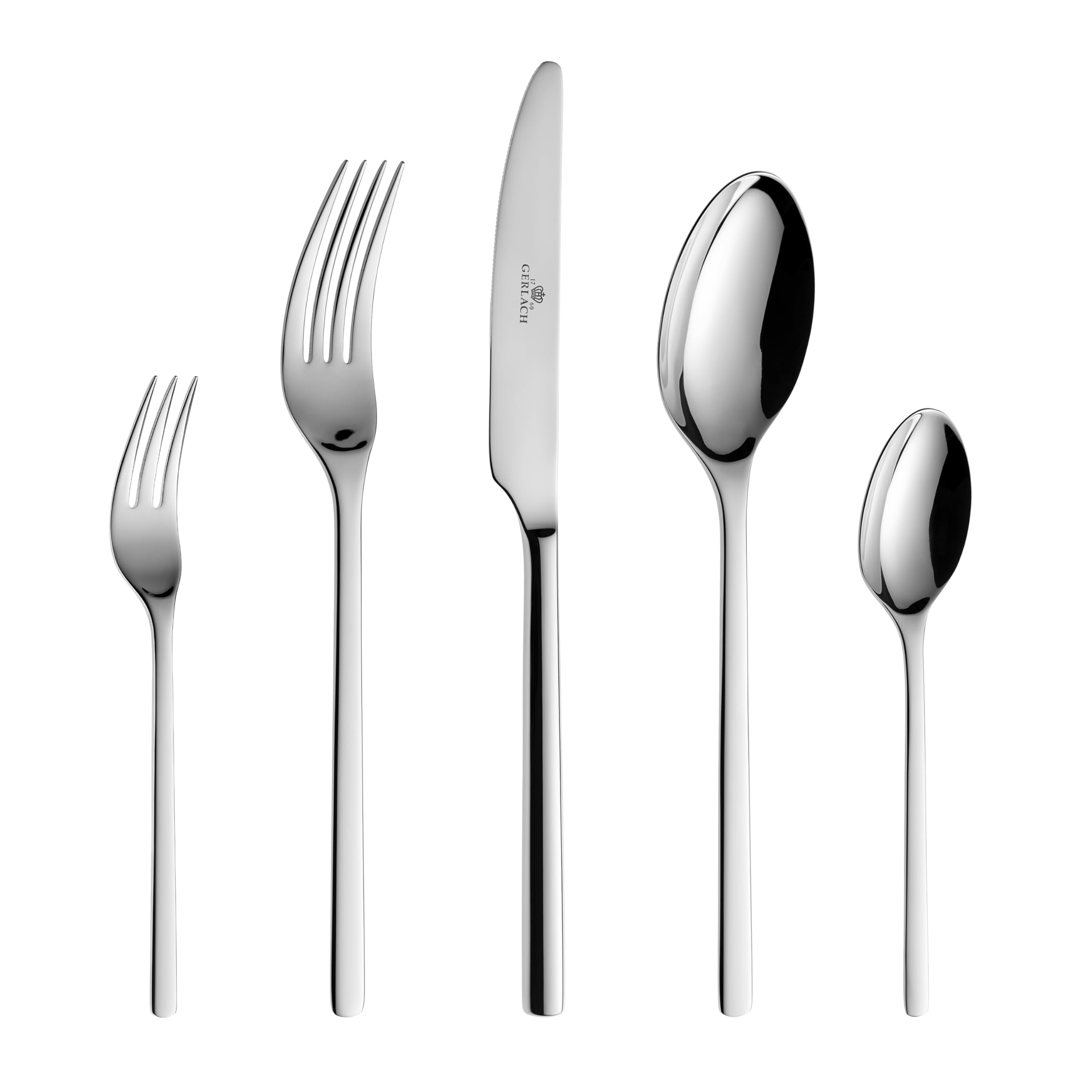 Gerlach 1760 Couverts Ensemble Pour 6 Personnes 30 Pièces En Acier Inoxydable Haute Brillance Moderne
