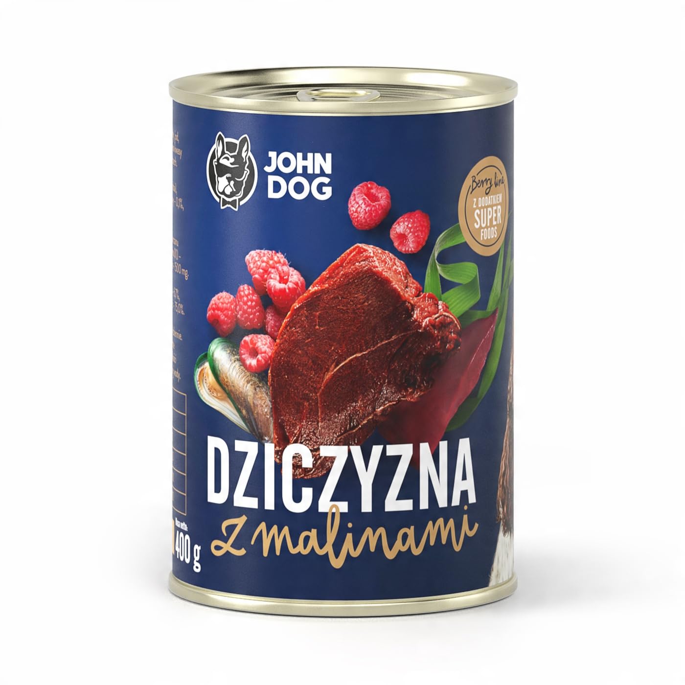 KARMA John Dog BERRY ADULT DZICZYZNA z malinami 400g*6