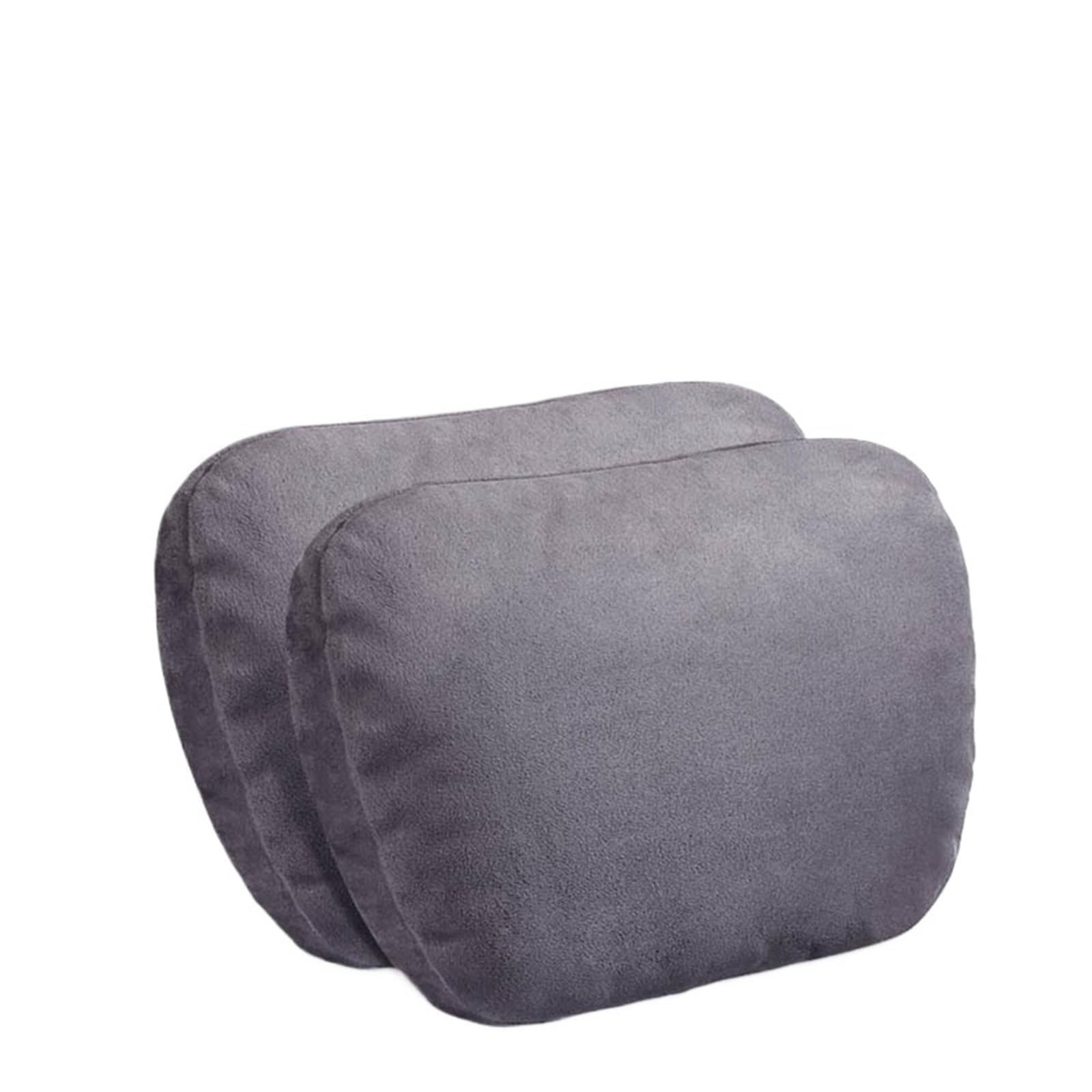 ONEMAJI Car Neck Pillow for Jeep Wrangler JL 4XE 2021 2022 2023 2024, Ergonomic Cervical Relief Soft Interior Accessory Breathable Headrest Cushion Neck Support Pad,Grey-2pc