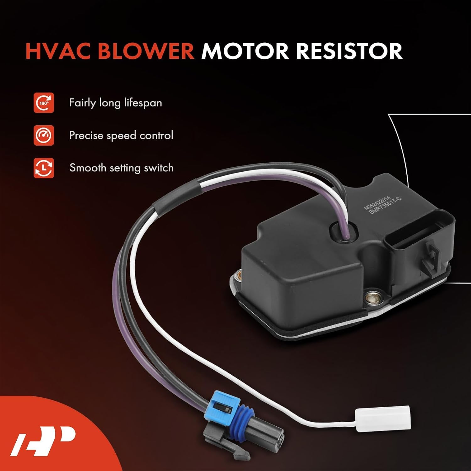 A-Premium Front HVAC Blower Motor Resistor Compatible with Chevrolet Blazer 1998-2002 & GMC Jimmy 1998-2002 & Oldsmobile Bravada 1998-2001 - with Wire Harness Kit, Replace# 52474437