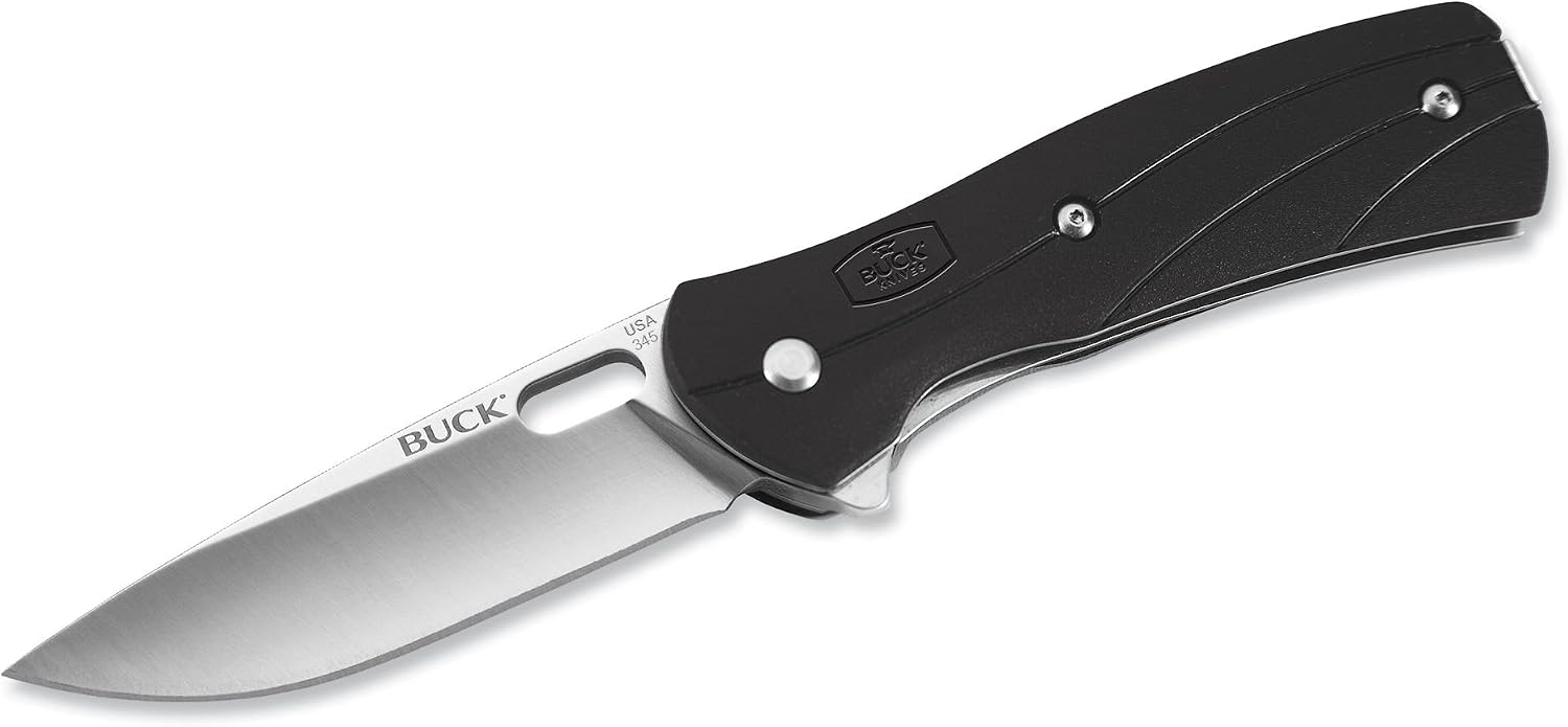 Buck Knives 0345BKS Vantage Select Folding Knife,Black,Large