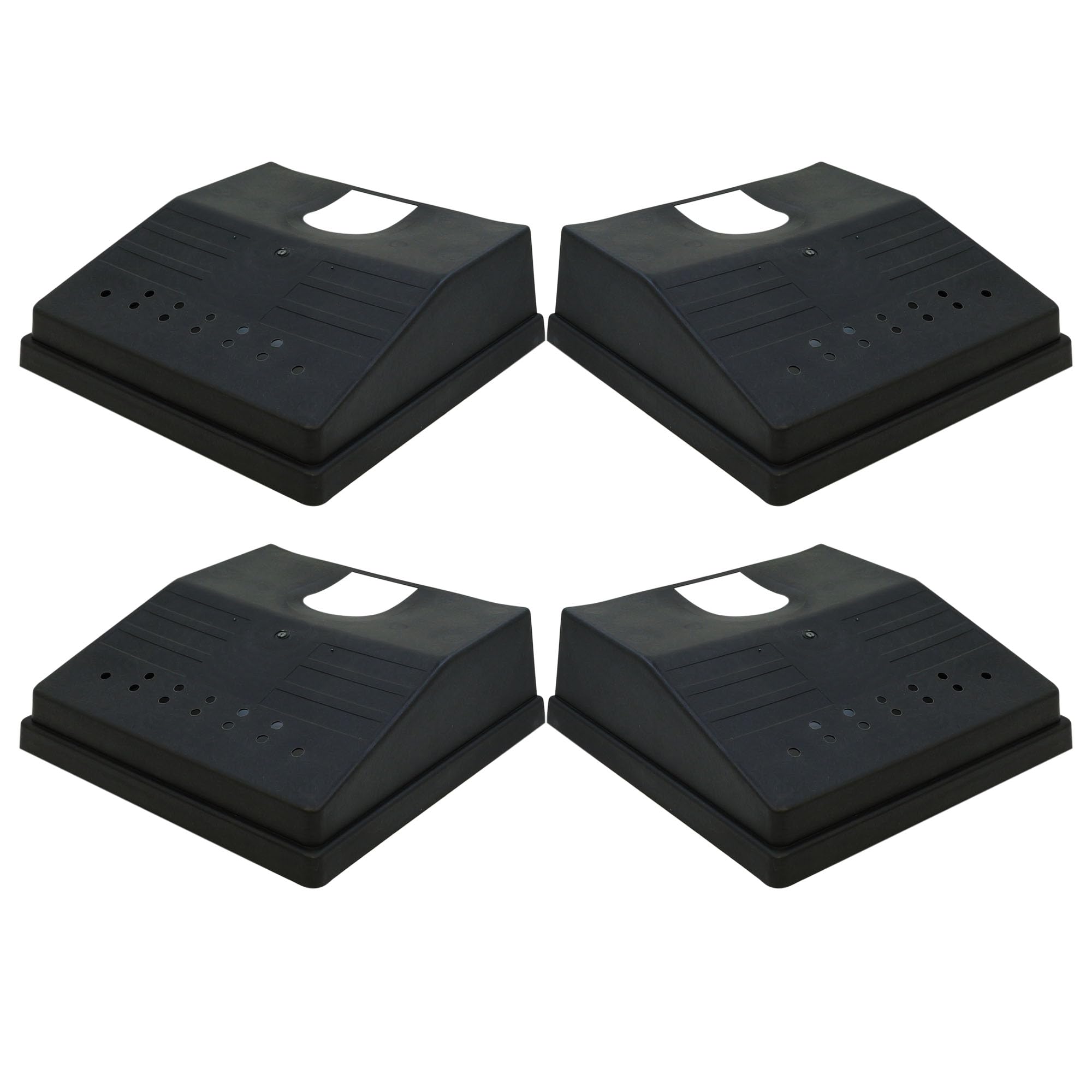 Pack of 4 Outdoor Drain Covers - Cut to Fit Drain Guard, Durable Plastic, Stop Leaves and Blockages