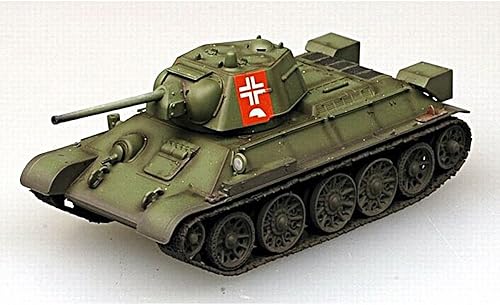 Trumpeter 1/72ª Escala T34/76 Tanque 1943 Ejército Alemán Vehículo terrestre militar fundido a presión