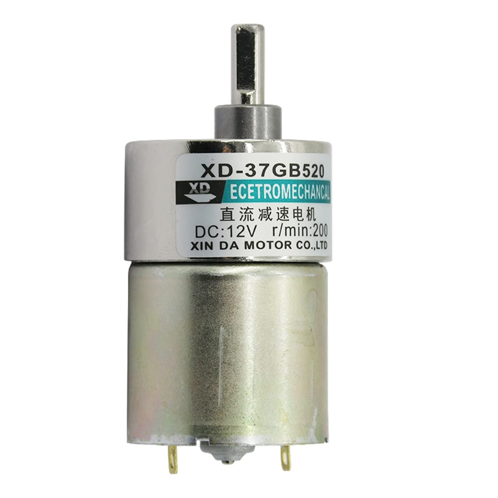 12 V/ 24 V 10 W XD-37GB520 Miniaturowy silnik przekładniowy DC Niska prędkość wysoki moment obrotowy regulowana prędkość regulowany kierunek (20,24 V)