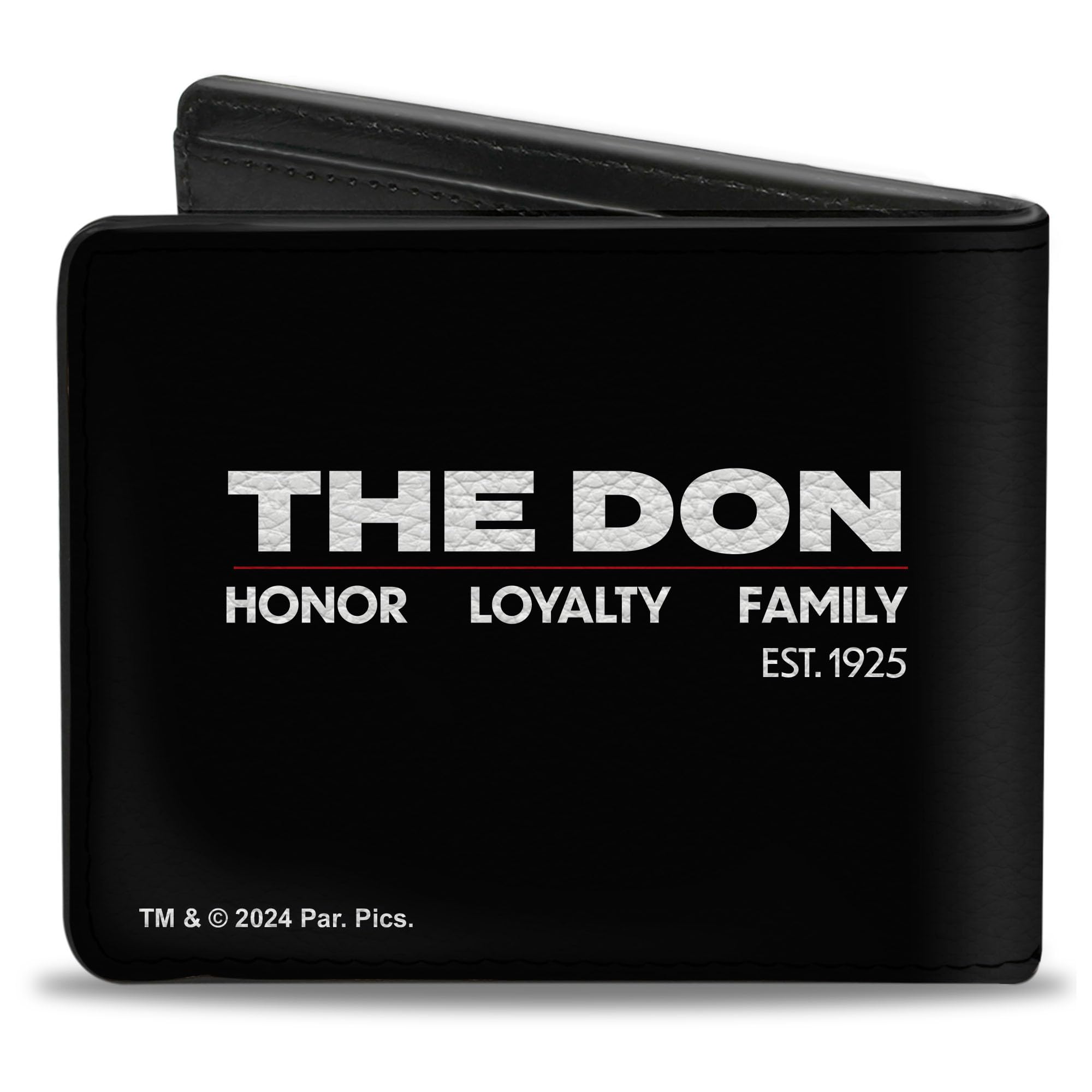 Buckle-Down Paramount Pictures Wallet, Bifold, The Godfather Vito Corleone the Don Loyalty Honor Family, Vegan Leather