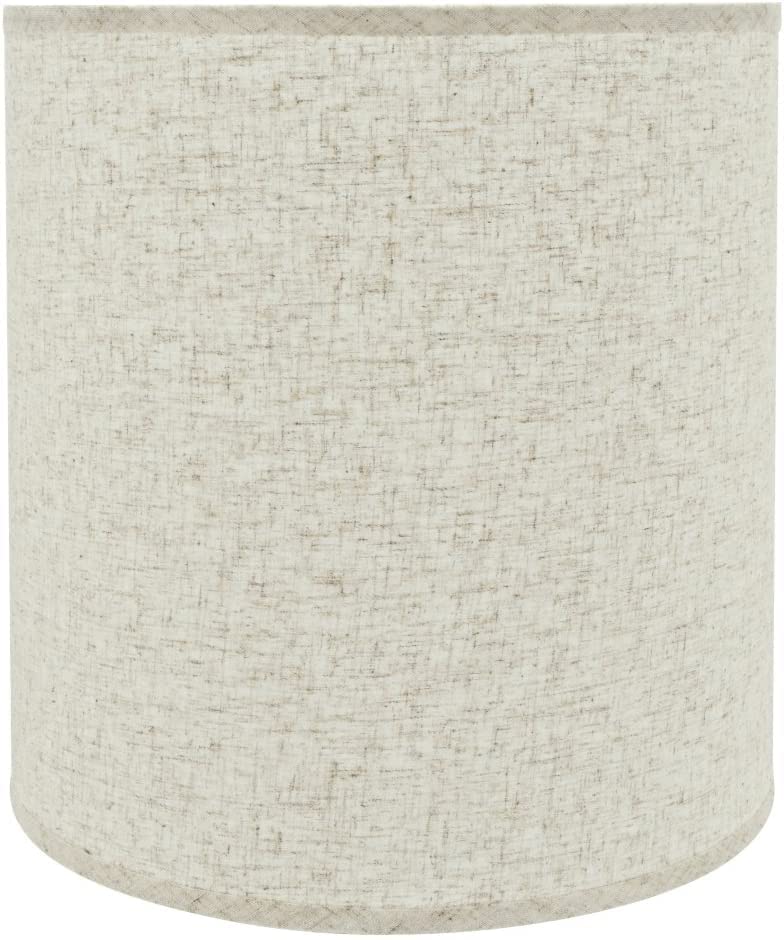 Aspen Creative 32531A, Transitional Drum (Cylinder) Shaped Construction Beige, 15" Wide (14" x 15" x 15") Spider LAMP Shade