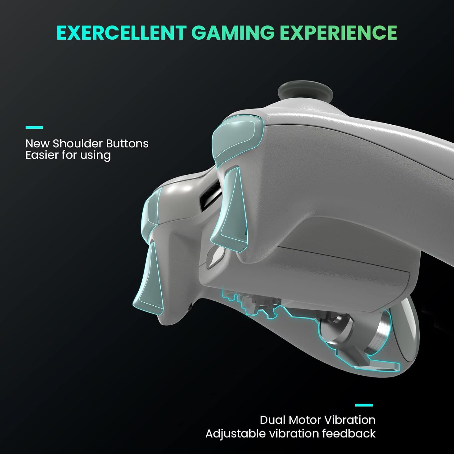 Hot Deals Wireless Controller 2.4GHz Game Controller with Receiver Remote Gamepad Joystick with Win 7/8/10 (White)