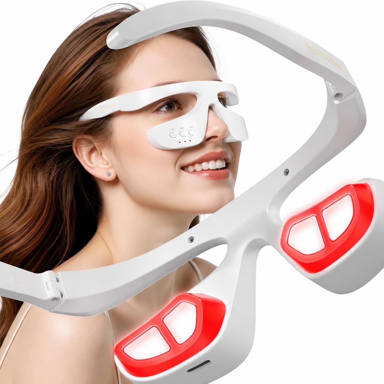 Masajeador De Ojos, Aparato Masaje Ojos, Masajeador Ocular, Masajeador De Ojos Eléctrico, Masajeador Ocular Portátil, Masajeador De Ojos Con Calor, para Relajación En La Oficina