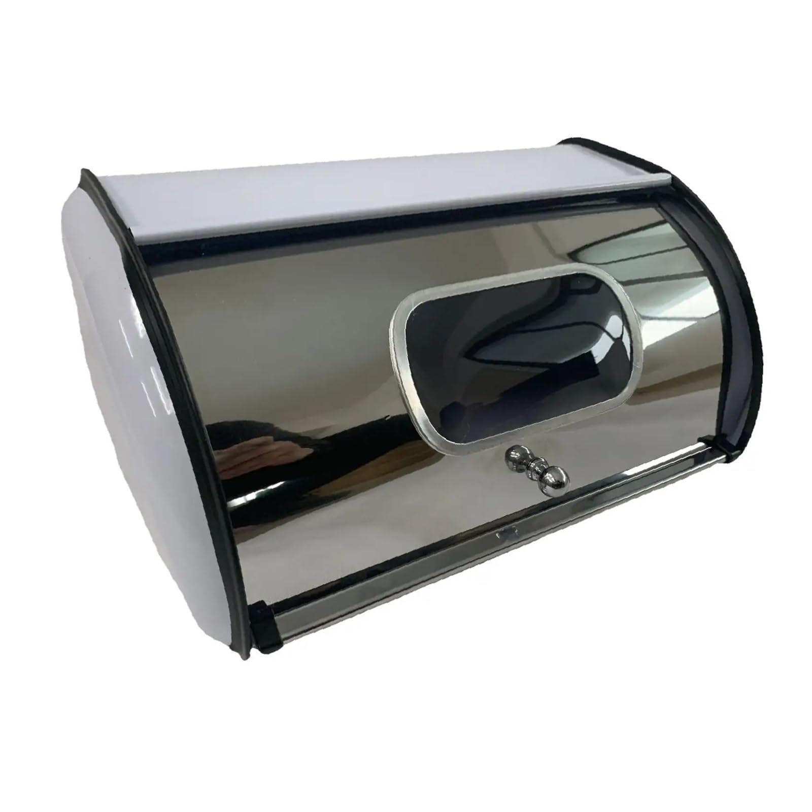 LUYSGBXR Bread Bin Roll Top Bread Bin Large Capacity Box For Entrance Pantry Farmhouse(WHITE)