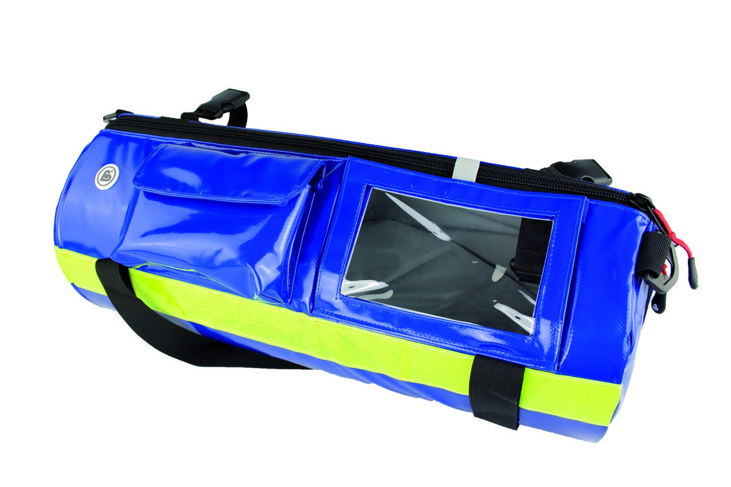 Sauerstofftasche aus Plane mit 1,8 Liter Sauerstoffflasche und regelbarem Druckminderer 0-25 l/min