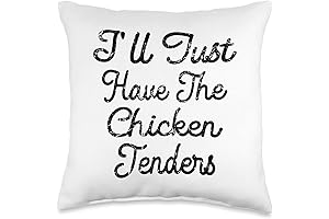 Funny Chicken Tender Throw Pillow: Perfect Gag Gift or Conversation Starter for...