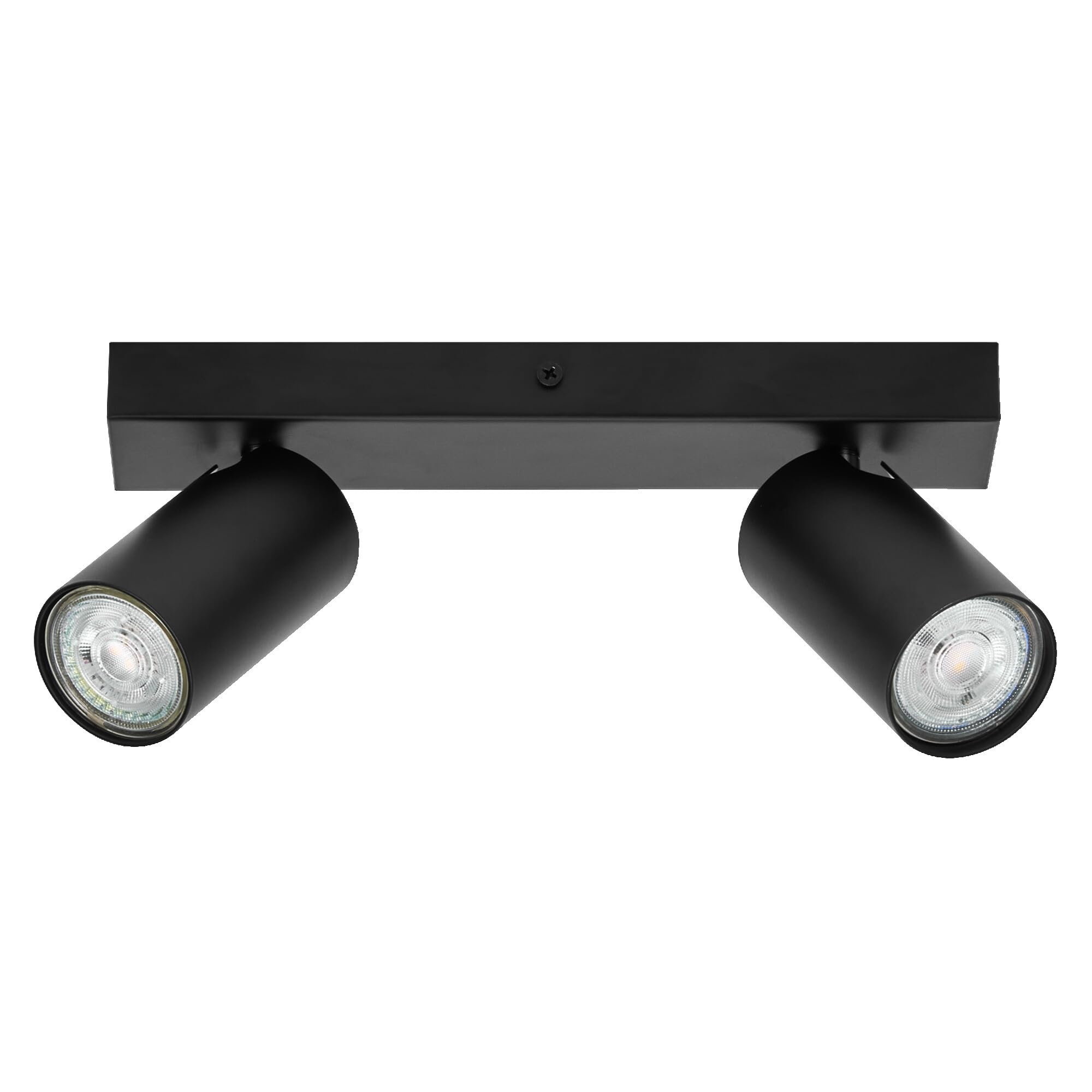 LEDVANCE LED SPOT OCTAGON 2x3,4 W, GU10, 460 lm, nero, 2.700K, bianco caldo, lampada LED intramontabile e sostituibile, ideale per interni, teste orientabili, dimmerabile