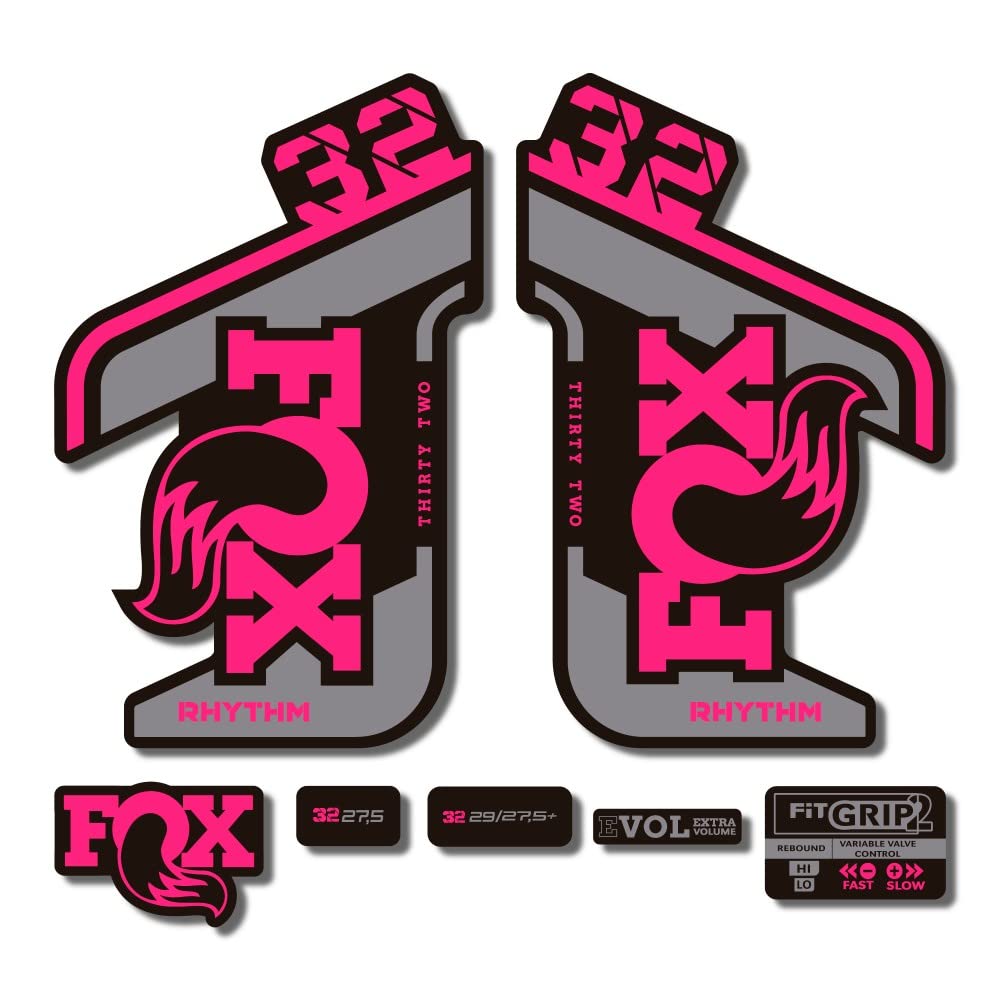 Autocollants Fox 32 Rhythm 2021 rose de 1 cm pour fourche de vélo de montagne Star Sam
