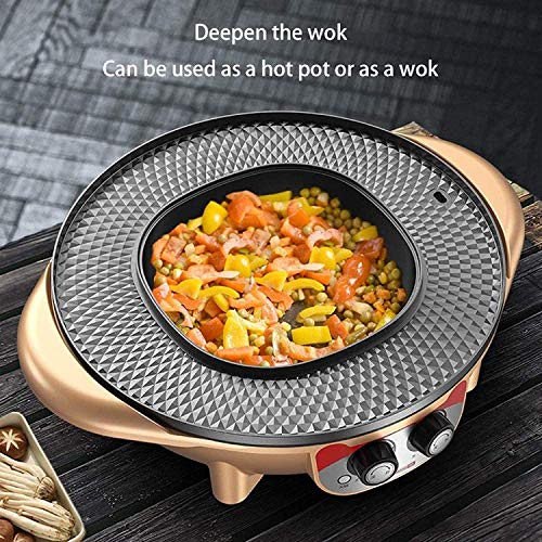 Olla eléctrica para barbacoa y hot pot con control de temperatura miniatura 6