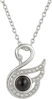 100 Languages Love You Necklace with Preserved Real Rose Gift Box