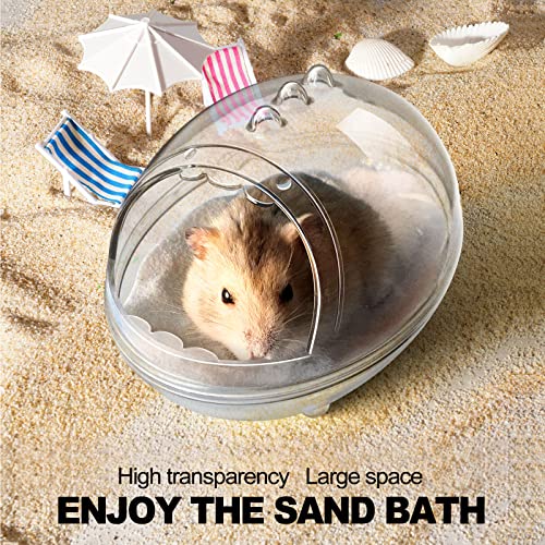 image for lazYYzal Hamster Bathroom,Hamster Bathtub Box,dust Bath for Hamster,Ha