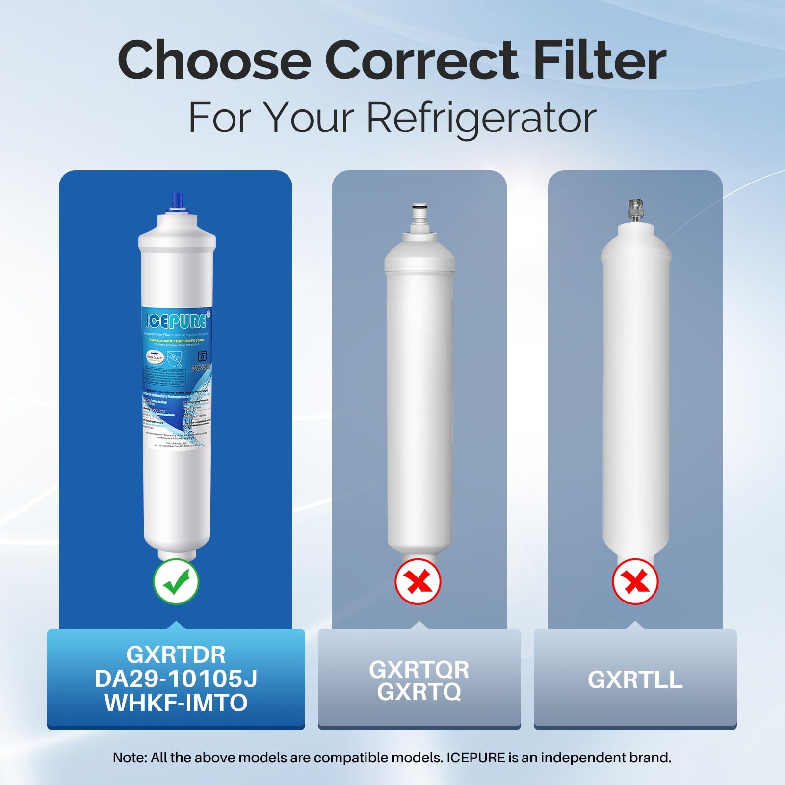 Amazon.com: ICEPURE GXRTDR Inline Water Filter Replacement for