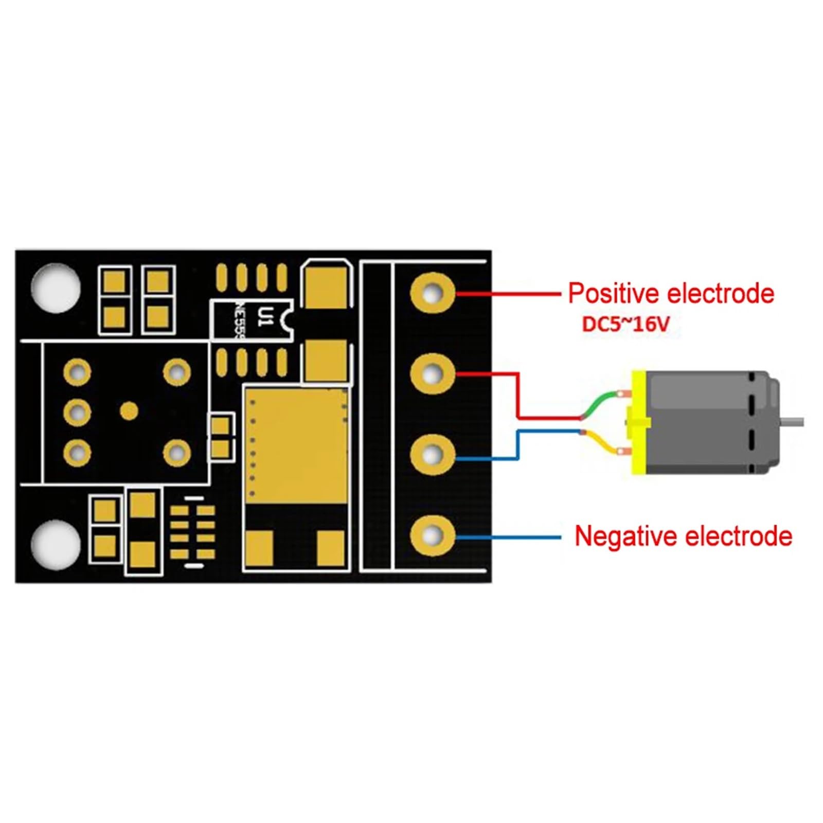 10A Spannungsregler 5-16V PWM DC Motor Drehzahlregler Stufenloser Drehzahlregler LED Dimmer Leistungsregler Motorregler