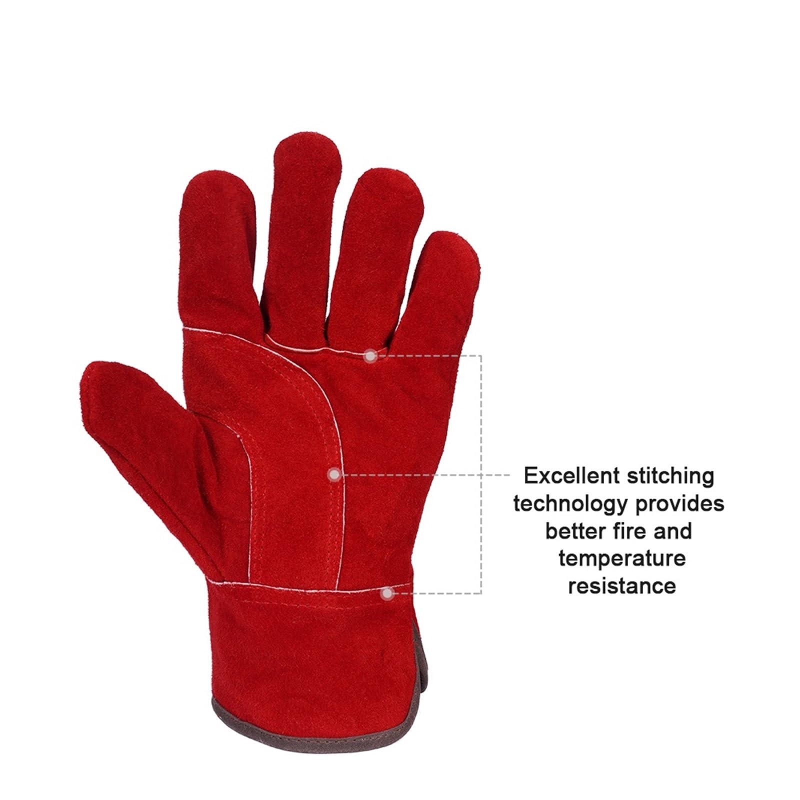 27cm Welding Glove Multifunctional Welding Work Gloves Protective Gloves for Welders Against Scalding