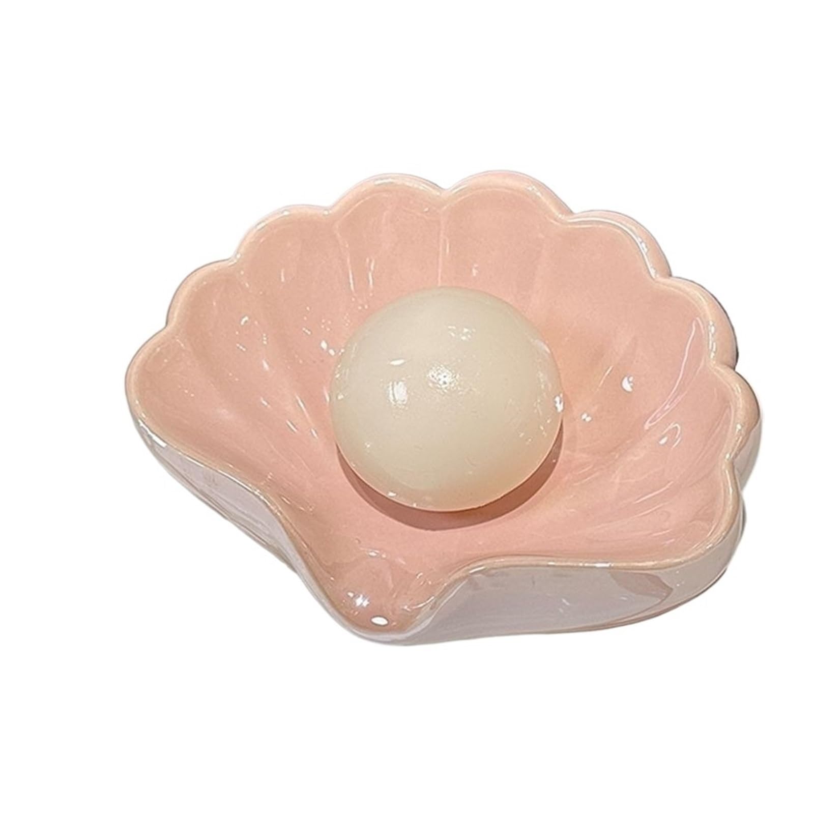 Household Plastic Shell Soap Box Punching Toilet Bathroom Drainage(Pink)