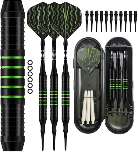 Juego de dardos de punta de plástico, dardos de punta suave para tablero de dardos electrónico, para ocio y entretenimiento