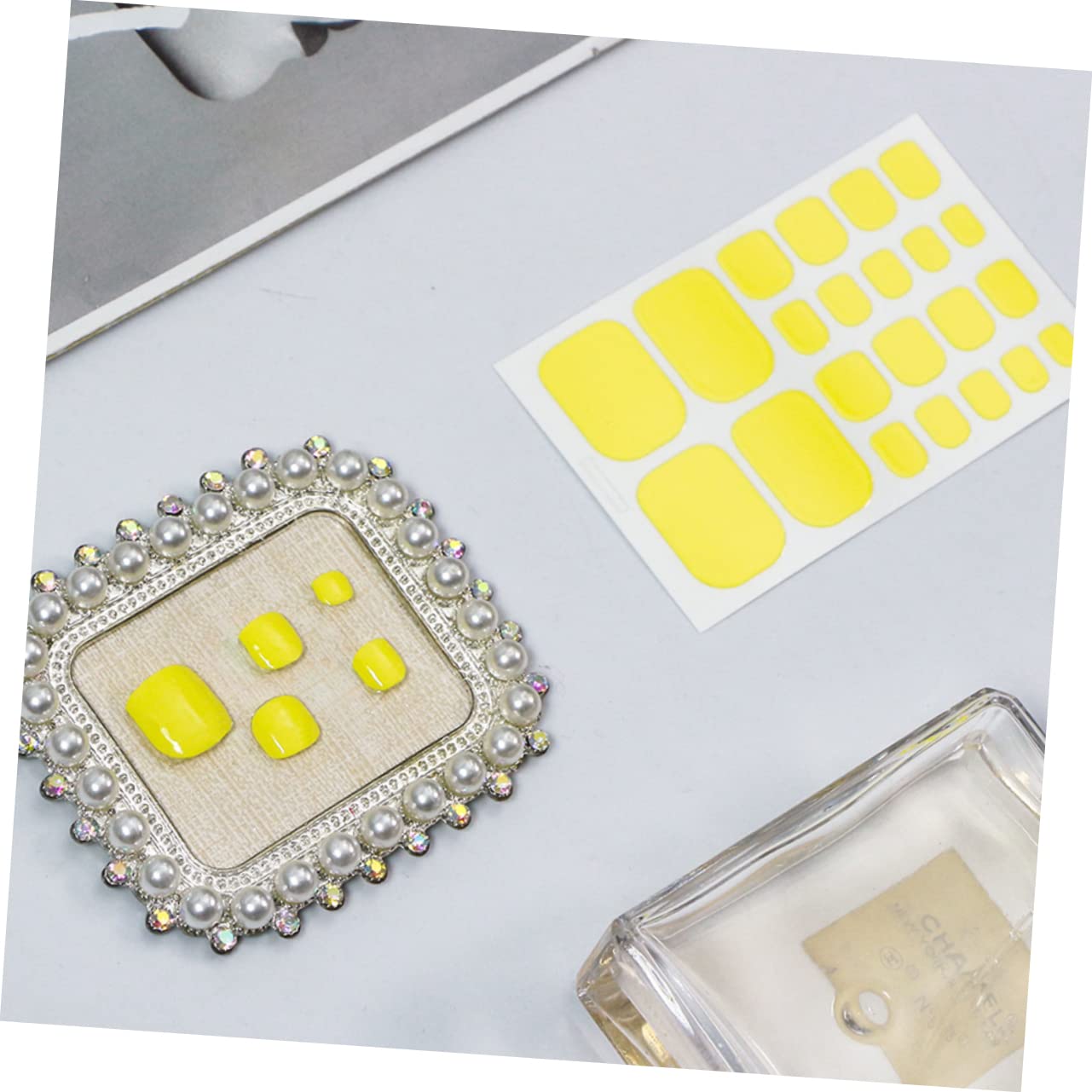 4 Set Adesivi Per Unghie Dei Decorazioni Per Unghie Facili Applicare Per Manicure Te Casa E Salone Materiale Decorazione 12 Fogli*4