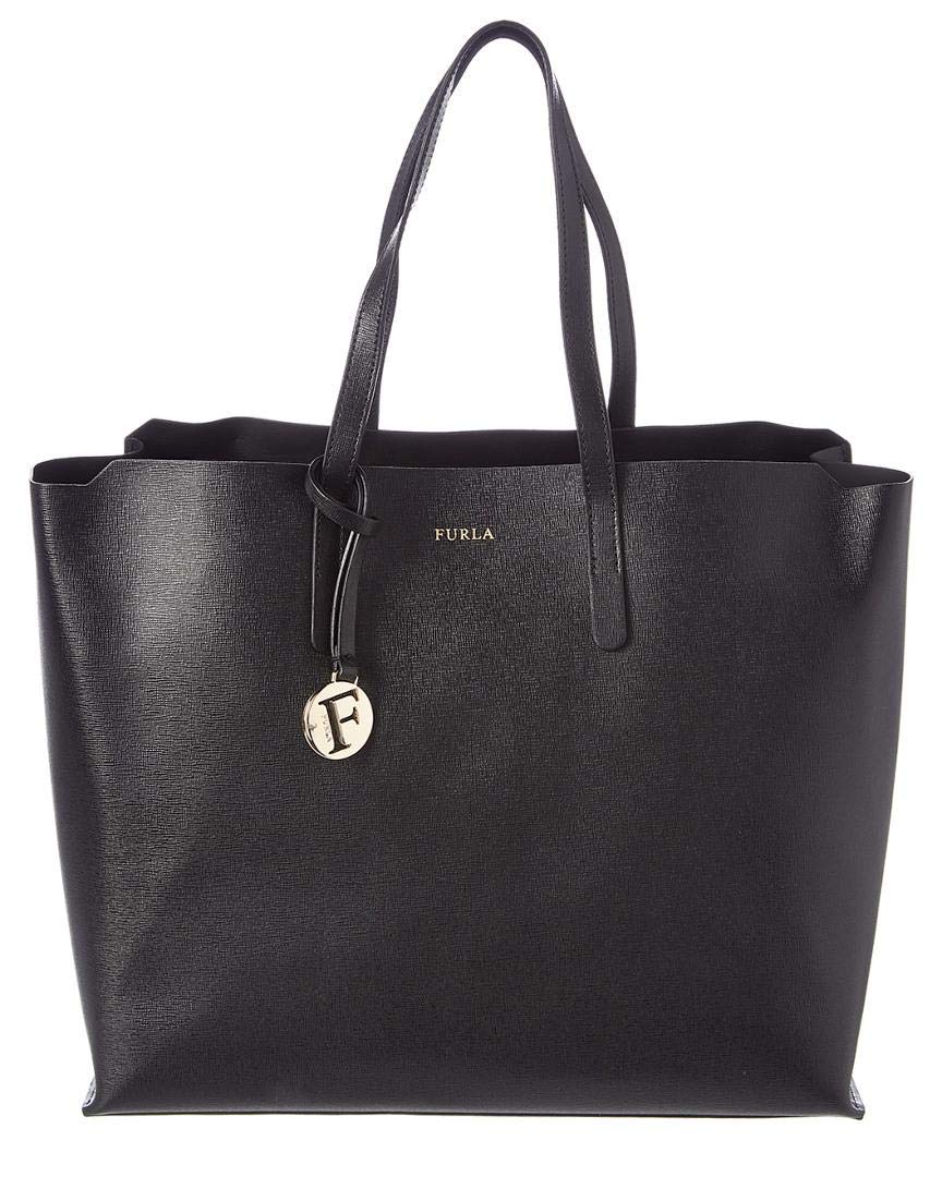 Furlawomens Sally Large Leather Tote Cross Body Bag Black