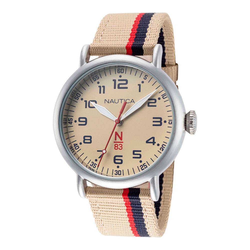 Nautica NAPWLS911 - Orologio analogico al quarzo, da uomo, con cinturino in tessuto