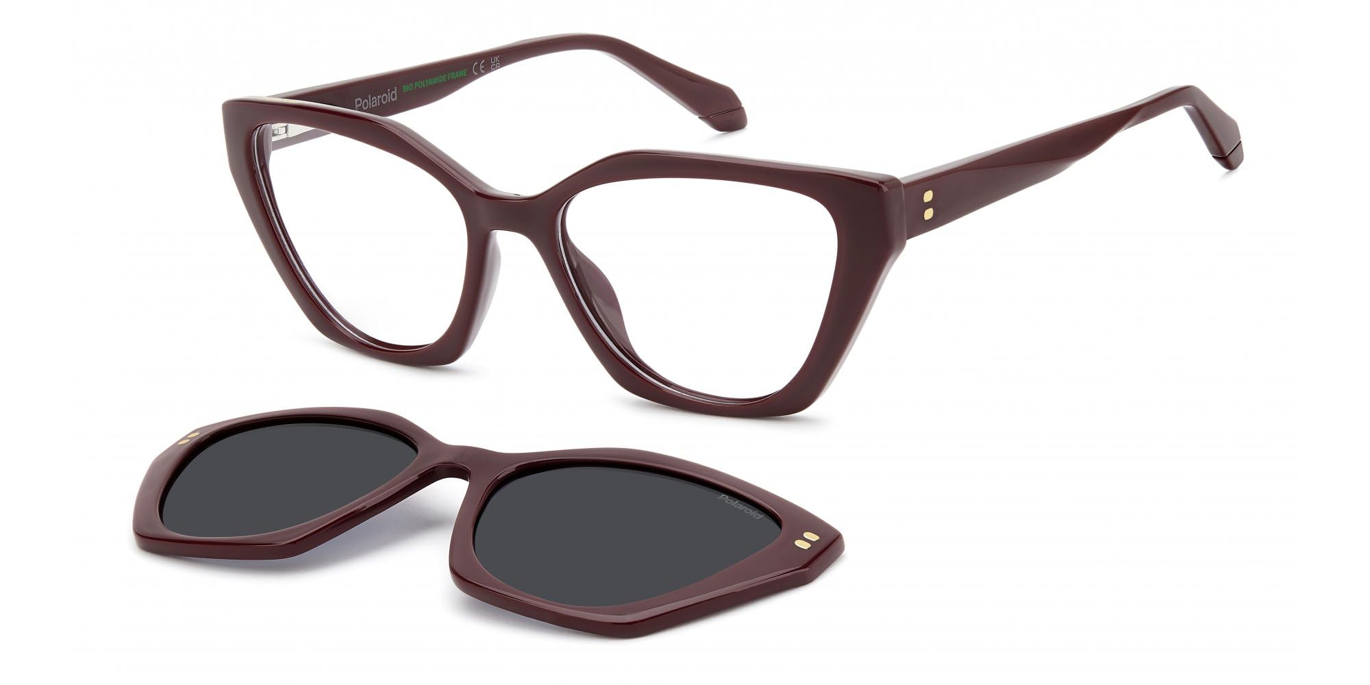 Polaroid Okulary Vista PLD D637/C Burgundy 54/17/131.1 Kobiety