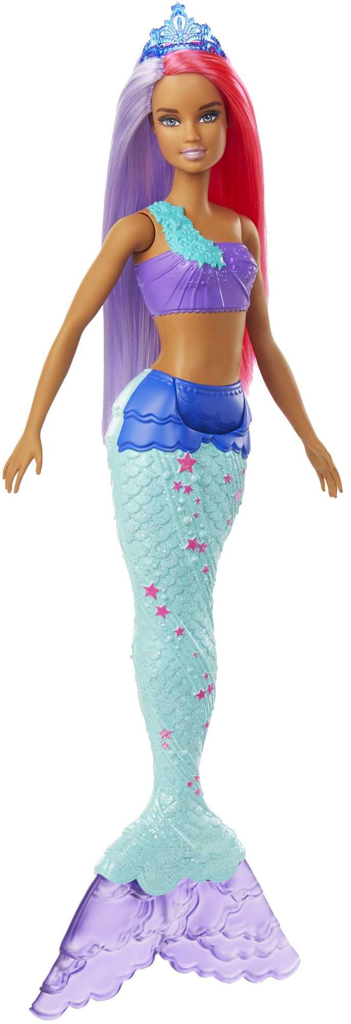 Barbie Dreamtopia Muñeca Sirena, Pelo Rosa y Morado (Mattel GJK09)