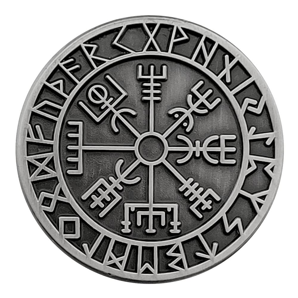 The Viking Compass' Nordic Rune Lapel Pin