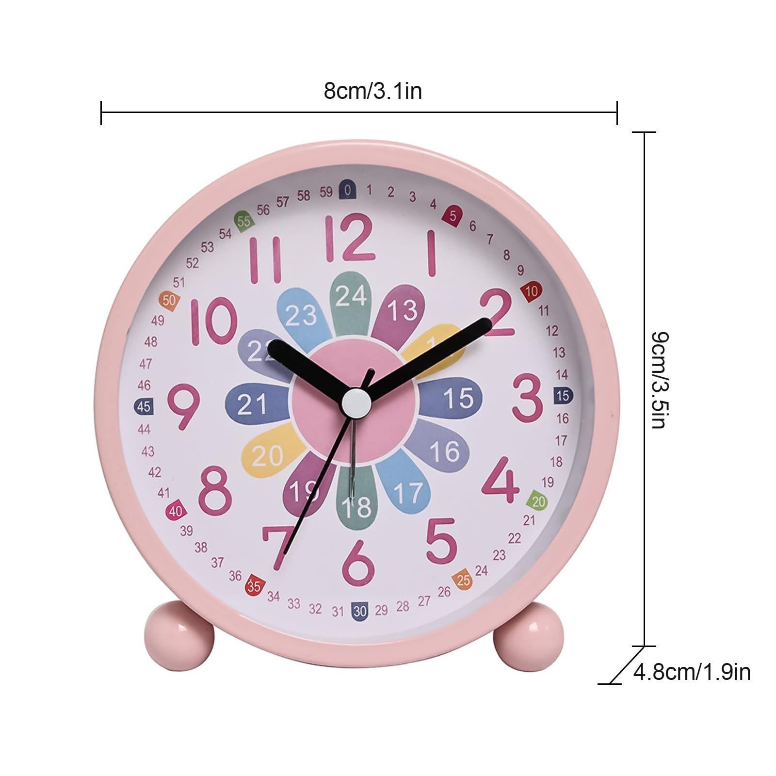 GDWD Children's Alarm Clock for Boys and Girls Children's Alarm Clock Digital No Ticking, Learning Alarm Clock - Image 2