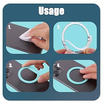 6 Stück Universal Metallringe Für MagSafe – Kabelloses Laden & Halterung Für IPhone U.a.