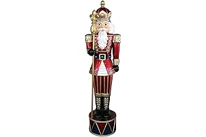 Fraser Hill Farm Giant Christmas Nutcracker 6ft Indoor/Outdoor