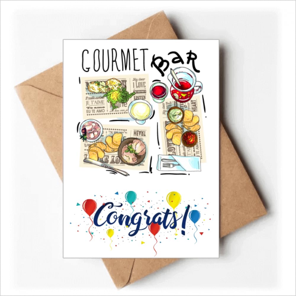 Tarjetas de boda con sobres de felicitaciones y limonadas gourmet