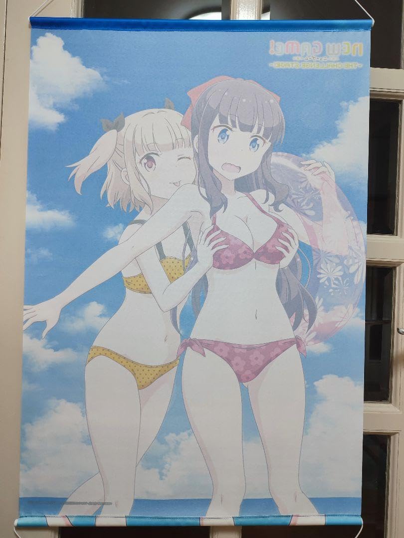 Amazon.co.jp: New Game! A1 Tapestry Swimsuit Hifumi Takimoto & Yun