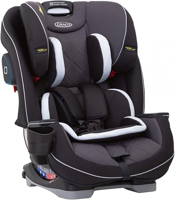 Graco SlimFit LX Car Seat with ISOCATCH Connectors, Group 0+/1/2/3 (Birth to 12 Years Approx, 0-36 kg), Black