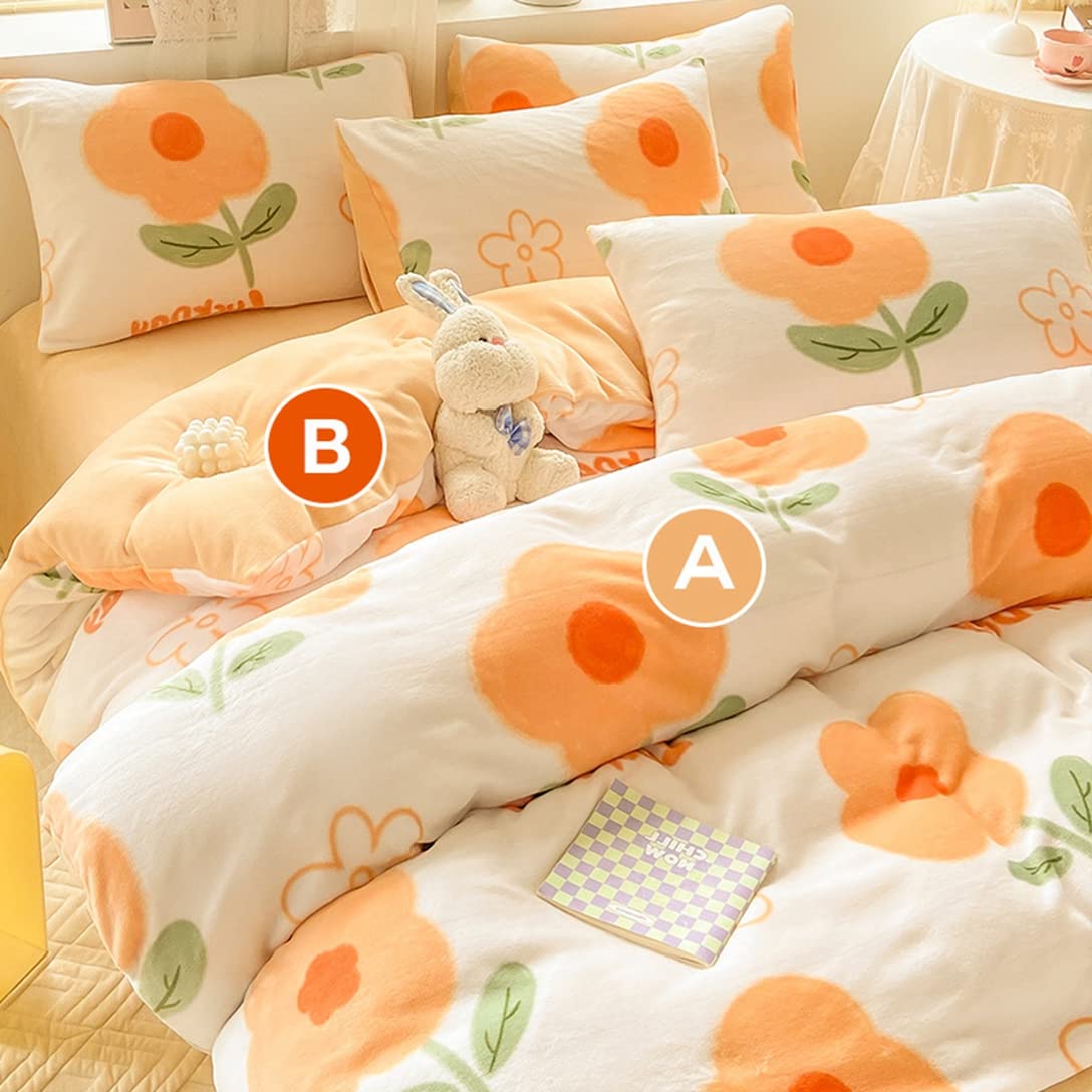 Amazon｜布団カバー 冬用 あったか シングル 3点セット INS風 可愛い