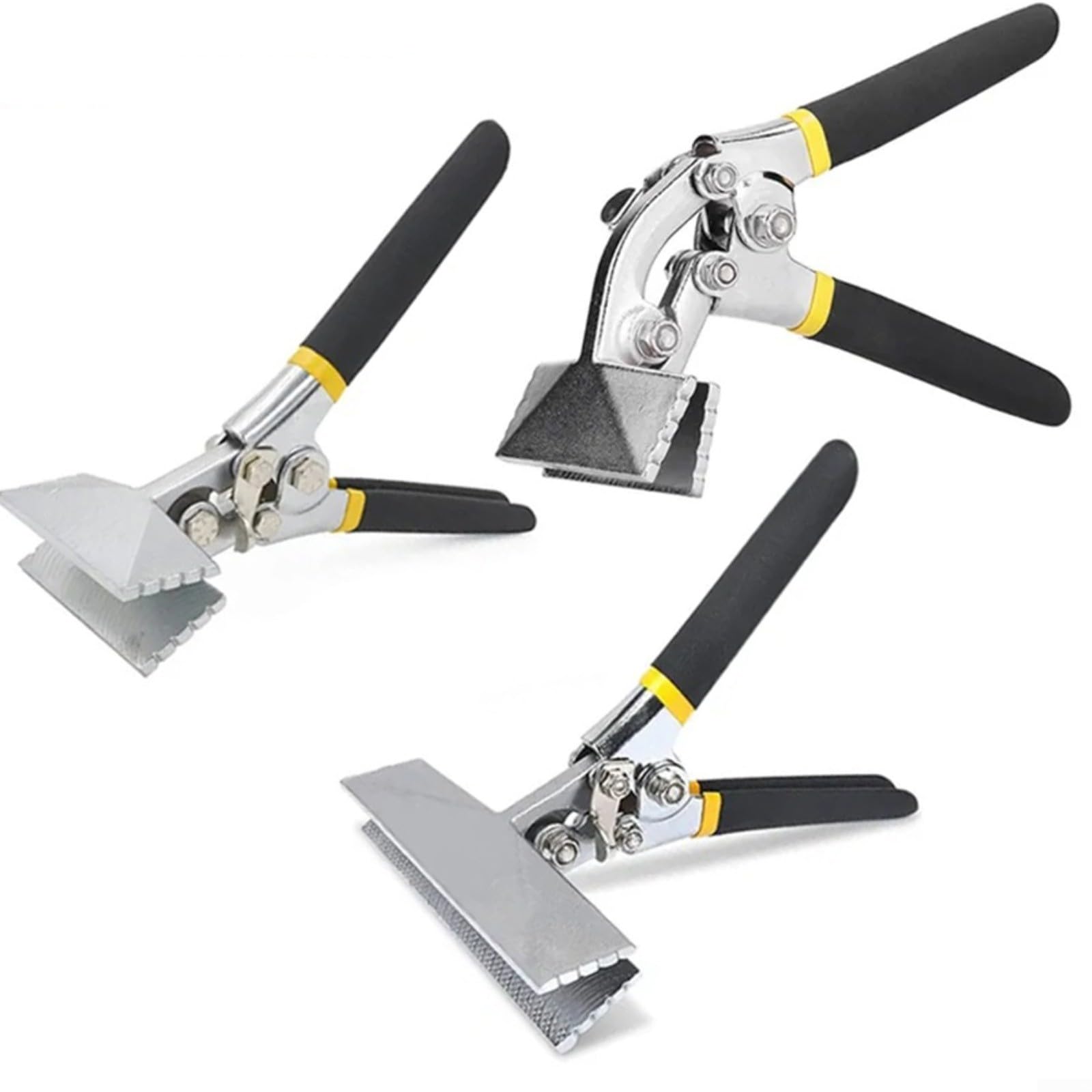 Alicates de doblado de chapa de metal resistente, soldadora manual de cromo vanadio con agarre antideslizante para curvas precisas, mango recto de 150 mm (C)