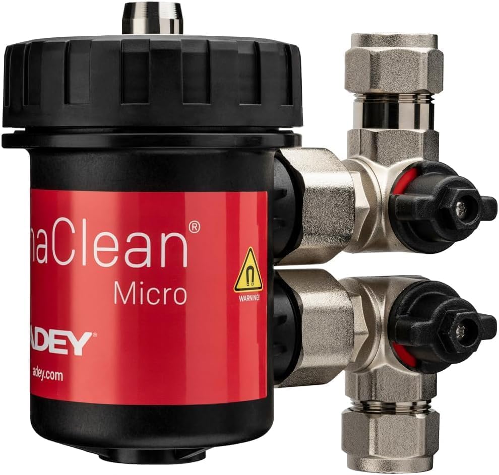 MagnaClean Micro 22mm Compact Magnetic Filter Central Heating Sludge Remover