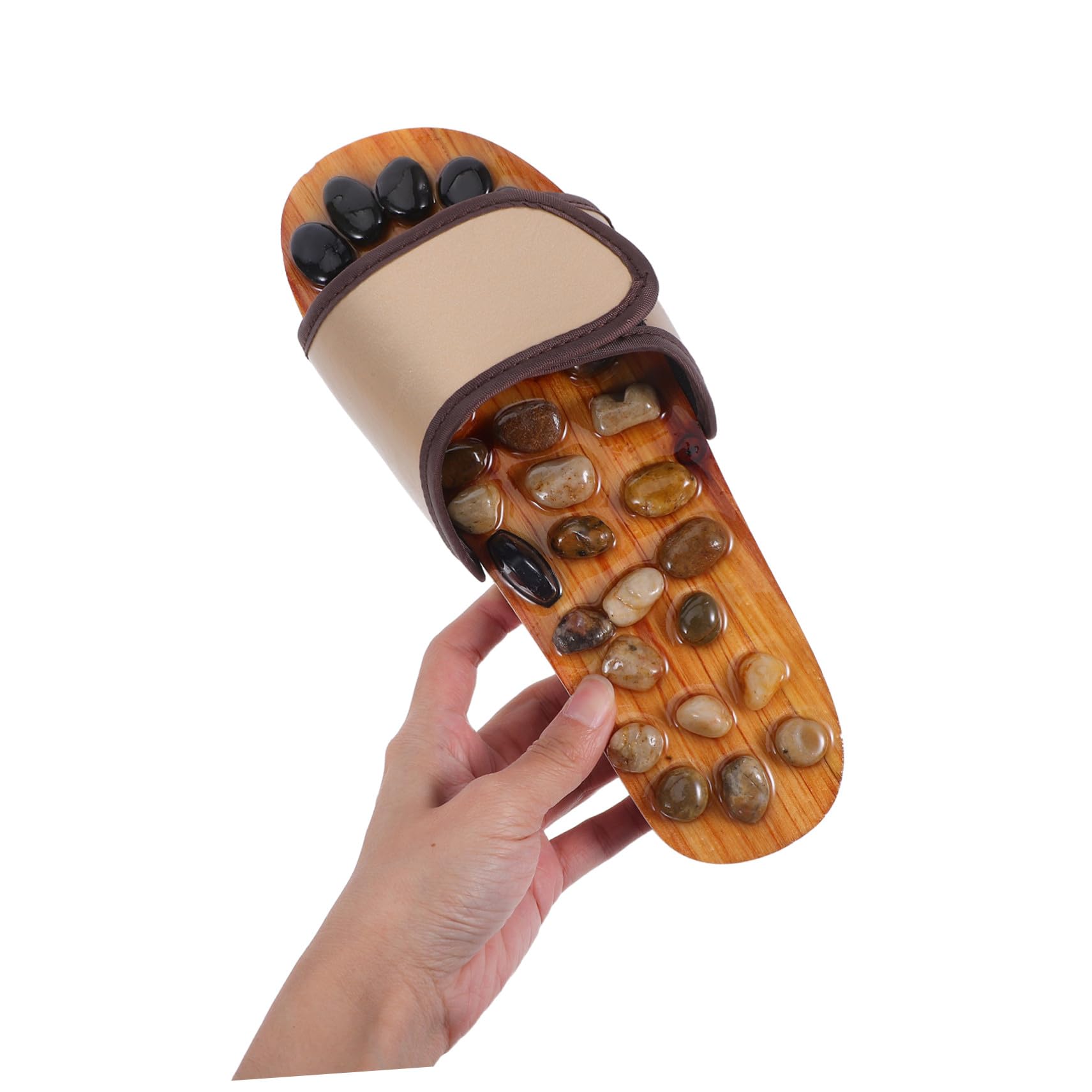 Fußmassage Slipper mit Akupressur pebbles Massagepantoffeln für Herren und Damen Therapie Sandalen zur Durchblutungsförderung Bequeme Wiederverwendbare Hausschuhe