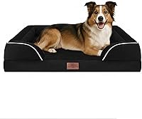 Vista 231 de Comfort Expression - Cama ortopédica para perros extragrandes, 42 x 30 pulgadas, cama impermeable y de apoyo de espuma con cojines removibles, sofá