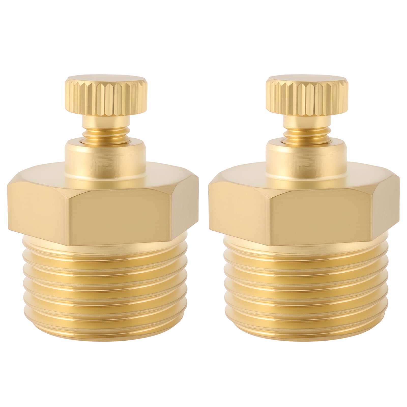 Create idea 2pcs 1/2" BSP Brass Male Vent Valve for Air Compressors Gas Tanks Hydraulic Systems