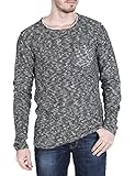 in mehreren Farben verfügbar M.O.D Herren AU15-PL537 Pullover, Schwarz (Black/White Melange 1298), Small (Herstellergröße: S)