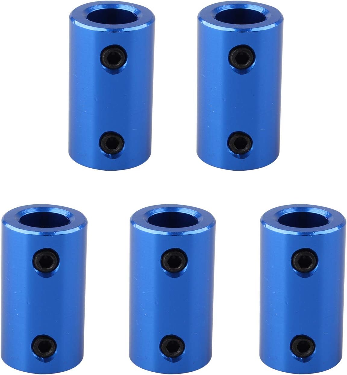 5Pcs Shaft Couplings 5mm to 8mm Shaft Rigid Coupling Stepper Motor Wheel Coupler Connector Aluminum Alloy Casing Compatible with Creality CR-10 CR-10S S4 S5 Makerbot RepRap Prusa i3 3D Printer