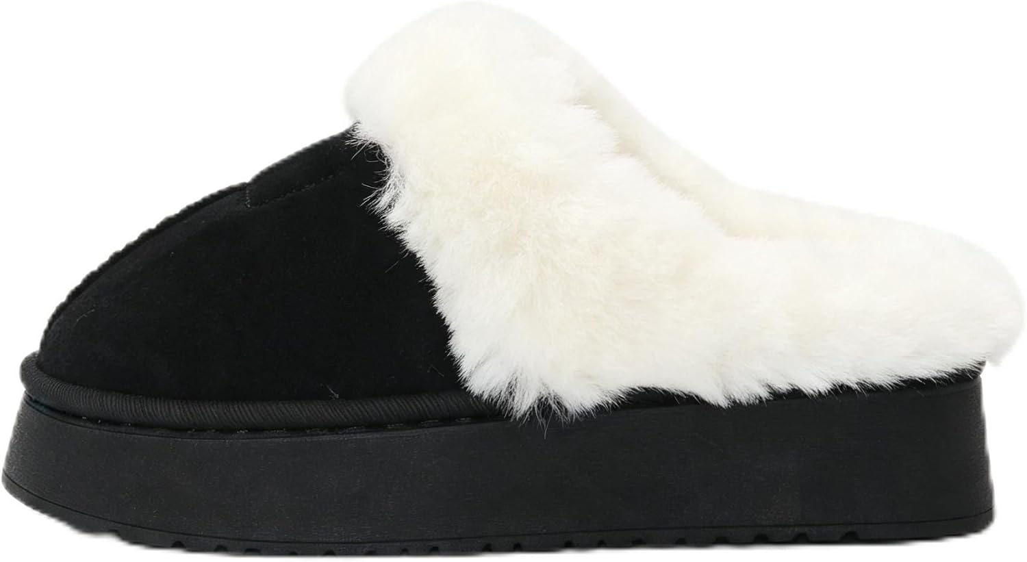 Women's Faux Fur Winter Slippers Warm Non-Slip Indoor Outdoor Home Shoes