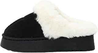 Women's Faux Fur Winter Slippers Warm Non-Slip Indoor Outdoor Home Shoes