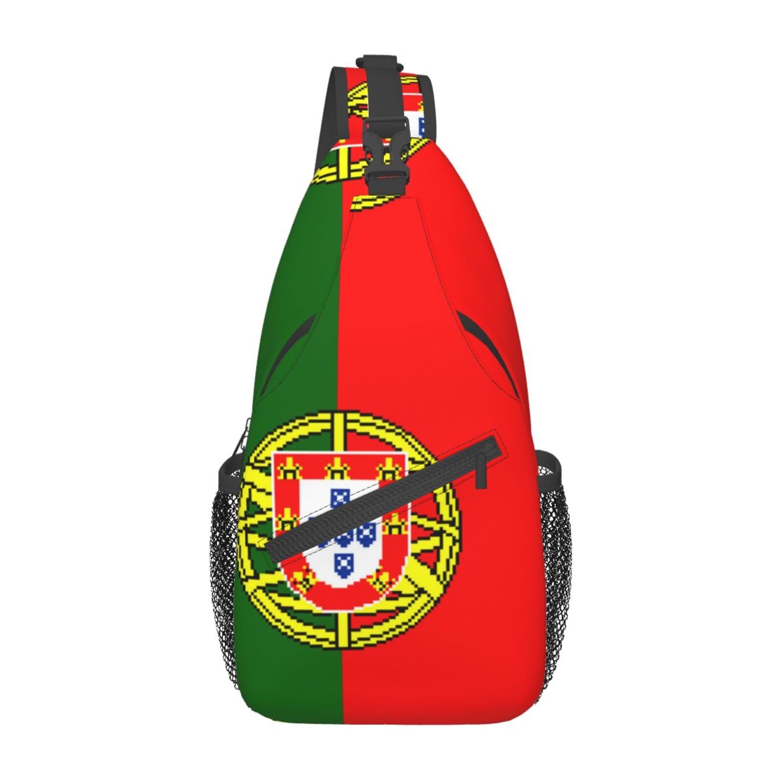 skdjowu Portugal Flag Sling Bag Crossbody Backpack Portuguese Travel Hiking Daypack Shoulder Chest Bag for Women Men — image 1