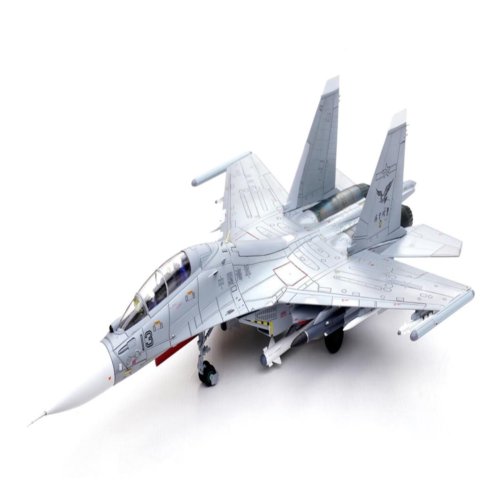 Modelo de caza SU-30MKK escala 1:72 para estanterías de entusiastas del modelismo militar 8